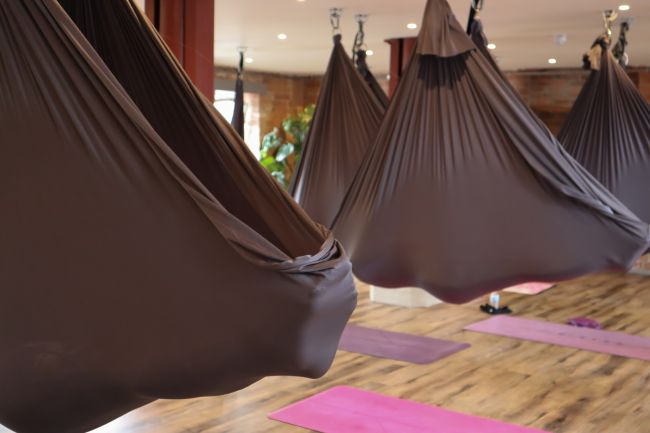 Aerial Yoga Restorative In Studio Class 45 mins on Aug 01