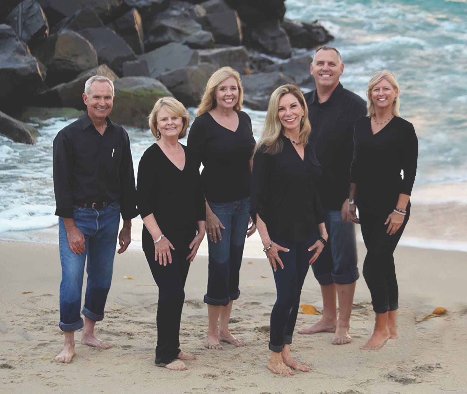 The Purdyhomes team on the beach