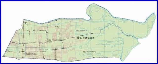 Peta Kecamatan Rungkut Surabaya Timur Peta Kecamatan Rungkut Surabaya Timur