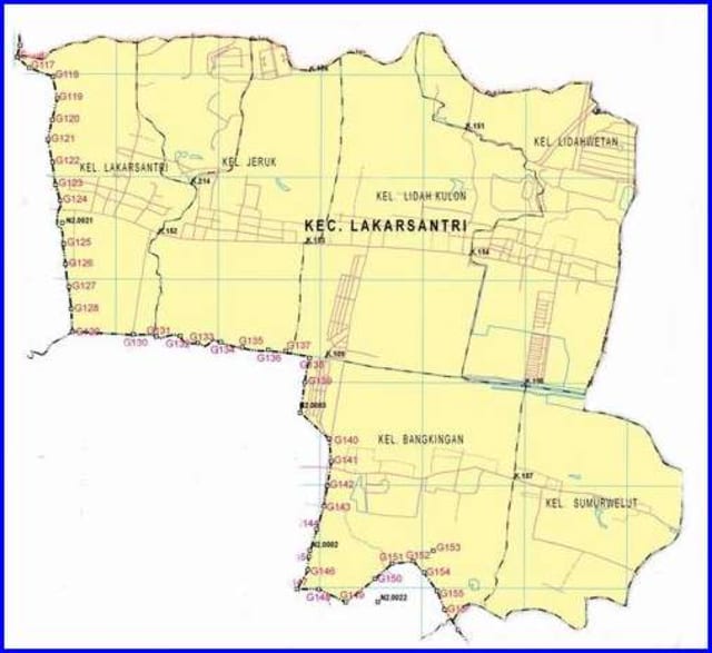 Peta Kecamatan Lakarsantri Surabaya Barat Peta Kecamatan Lakarsantri Surabaya Barat