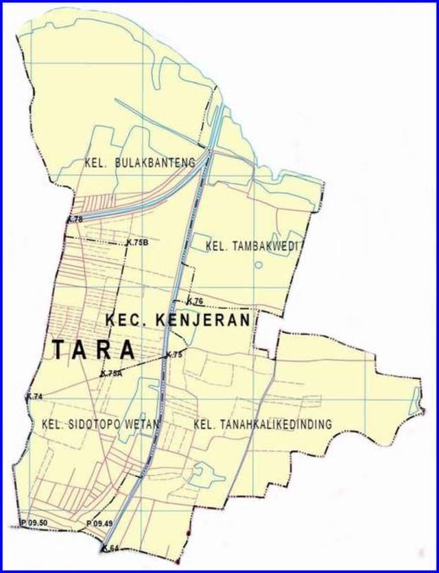 Peta Kecamatan Kenjeran Surabaya Utara Peta Kecamatan Kenjeran Surabaya Utara