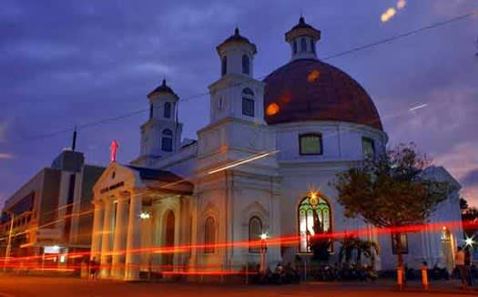 Salah satu bangunan di Kota Lama Semarang