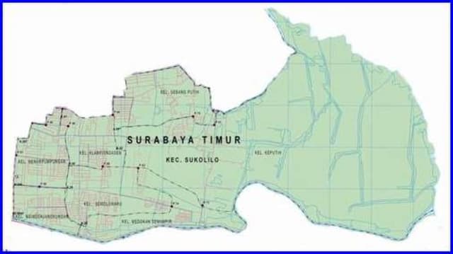 Peta Kecamatan Sukolilo Surabaya Timur Peta Kecamatan Sukolilo Surabaya Timur