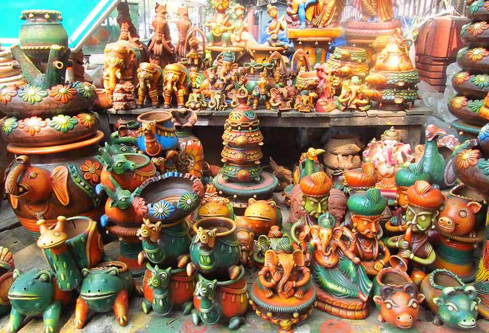 Matka Market Lying Next To Sarojini Nagar Offers A Sea Of Earthen Pots