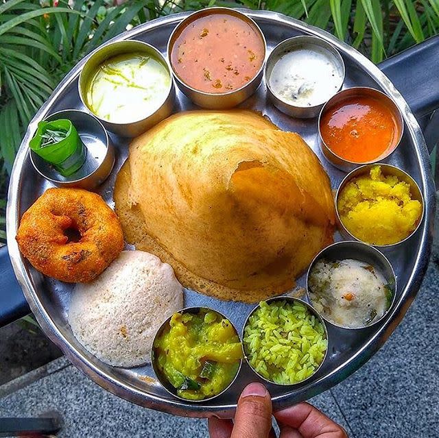 Try Out This Loaded & Filling South Indian Thali Karnataka Food