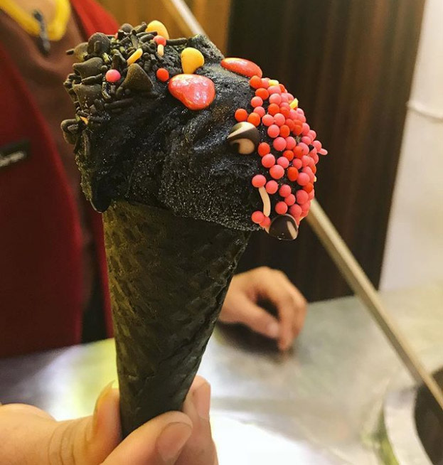 6 Best Places To Try The Super Viral, Gothic Looking Black Ice Cream In