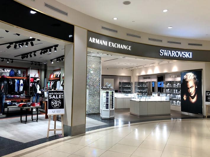 brands like armani exchange