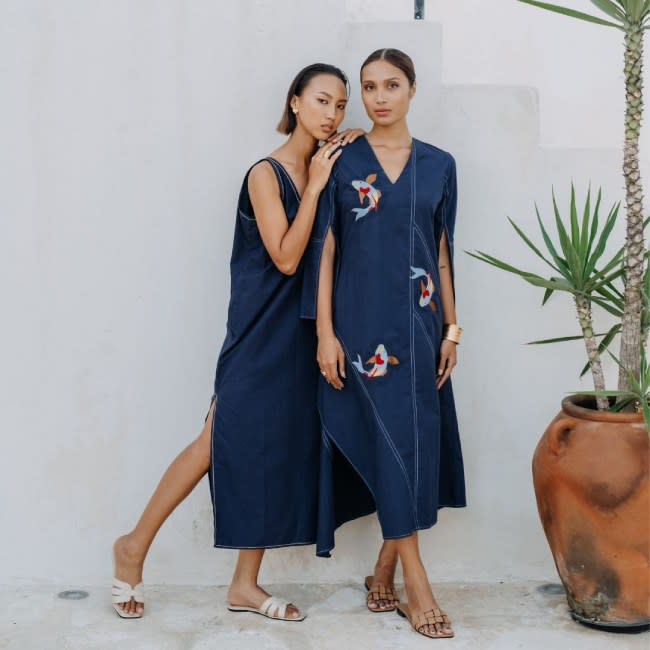 sachin and babi light blue dress Holiday Outfit Ideas main image 1