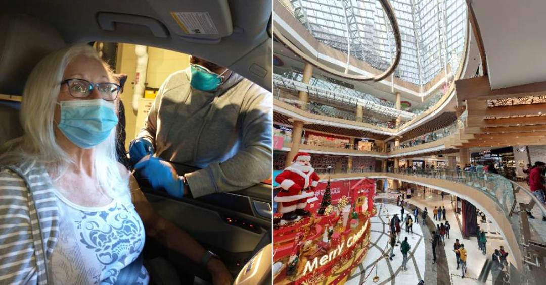 First DriveIn Vaccination Centre At Vegas Mall, Dwarka So Delhi