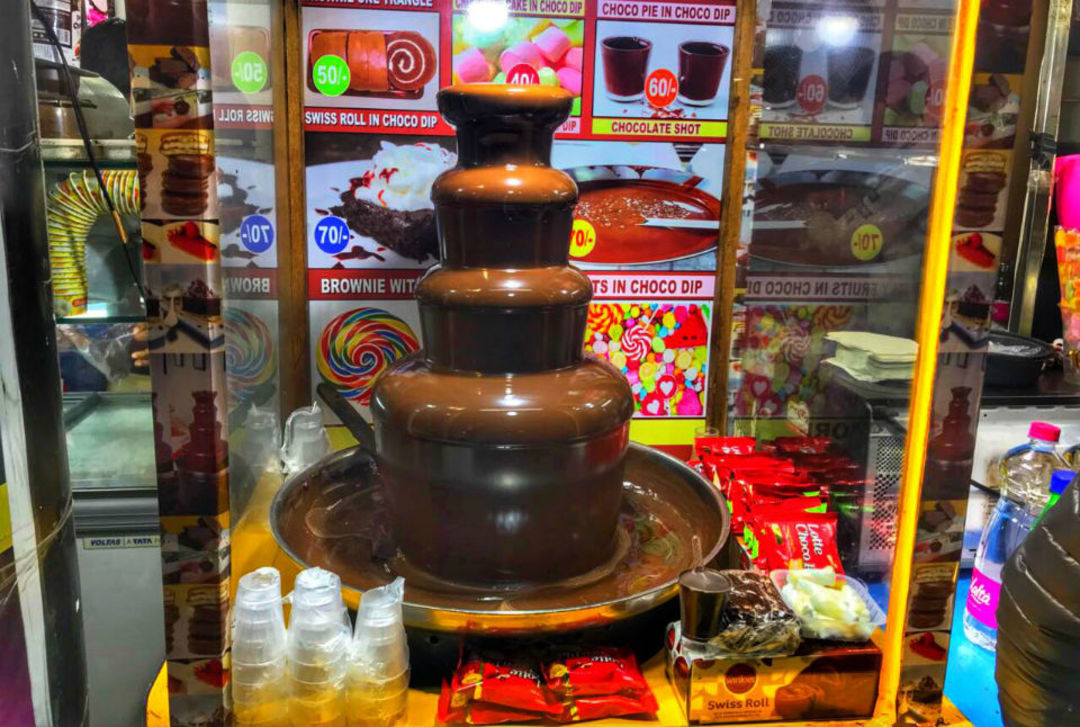 Chocolate Fountain Stall HERE In Janakpuri So Delhi