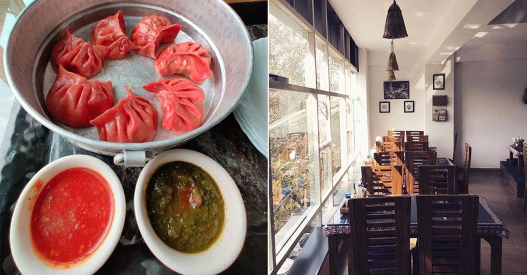 Sample Quirky Beetroot Chicken Momos In Shahpur Jat So Delhi