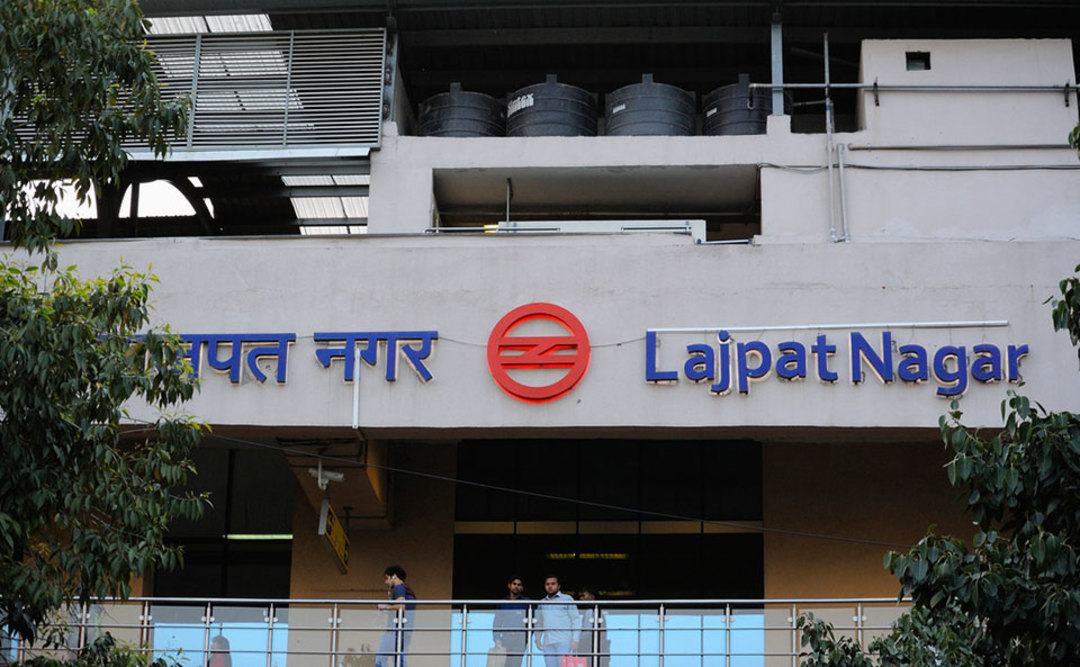 Lajpat Nagar 2nd Biggest Metro Interchange Station So Delhi