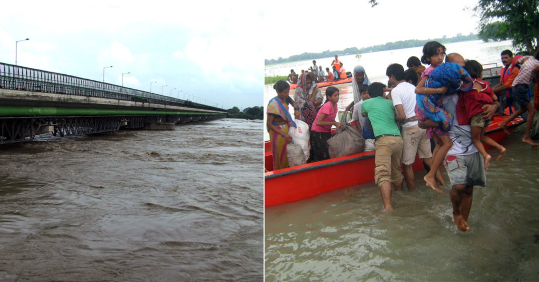 River Yamuna Reaches Warning Mark So Delhi