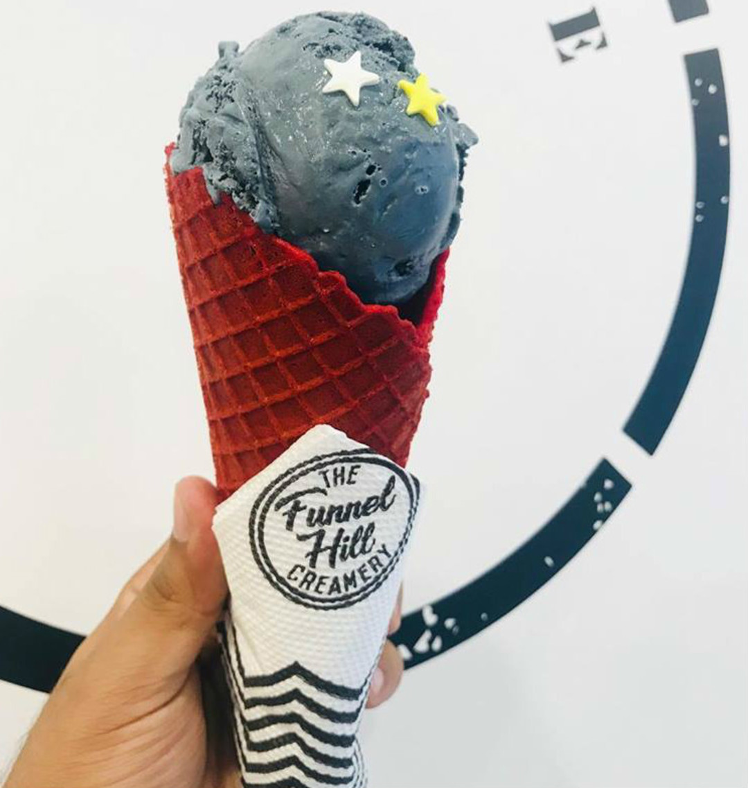 The Funnel Hill Creamery Serves Black Ice Cream In Delhi So Delhi