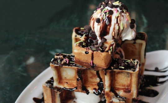 Spezia Bistro S Terrific Jenga Waffles Are All You Need Rn So Delhi