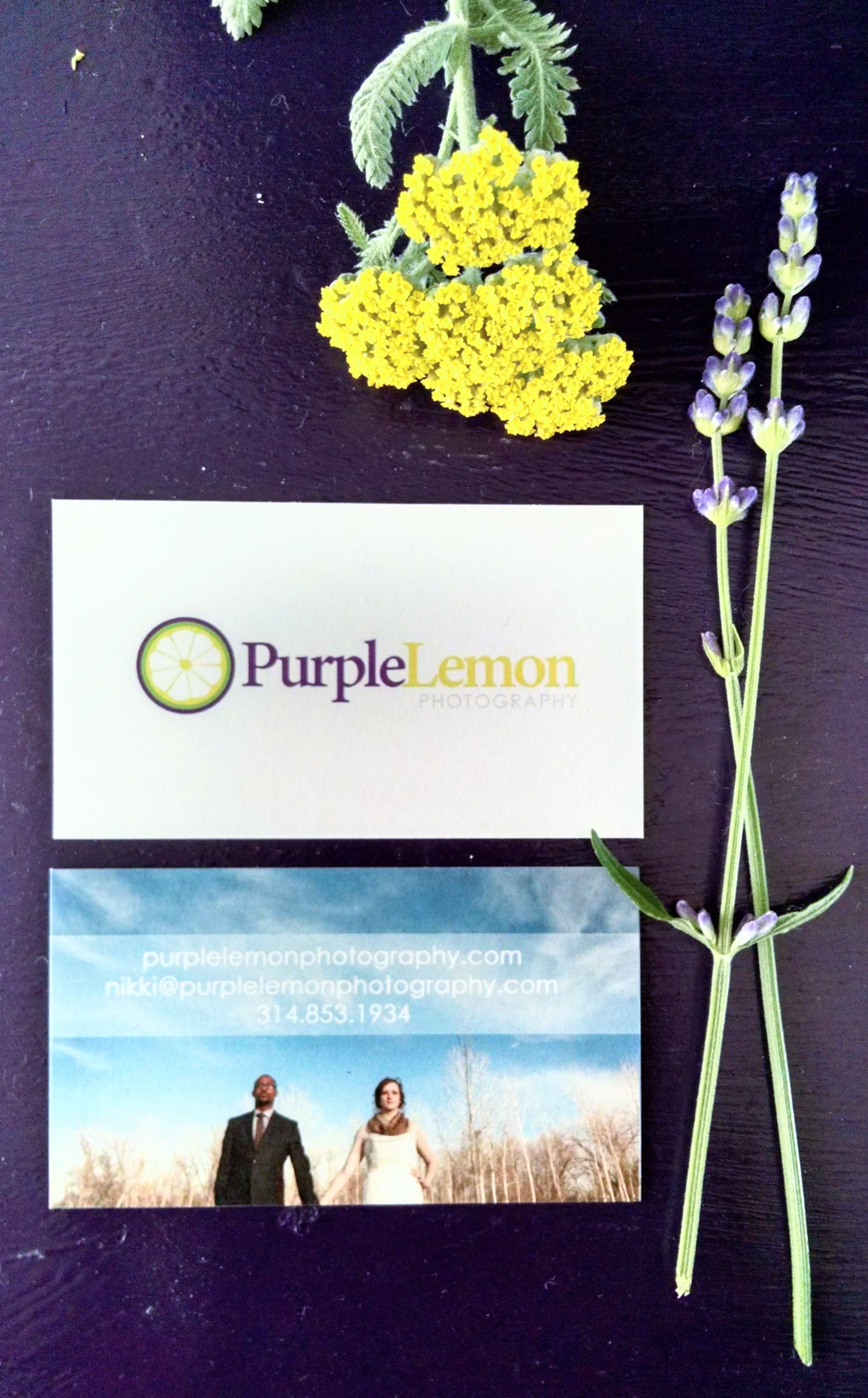Purple Lemon business cards