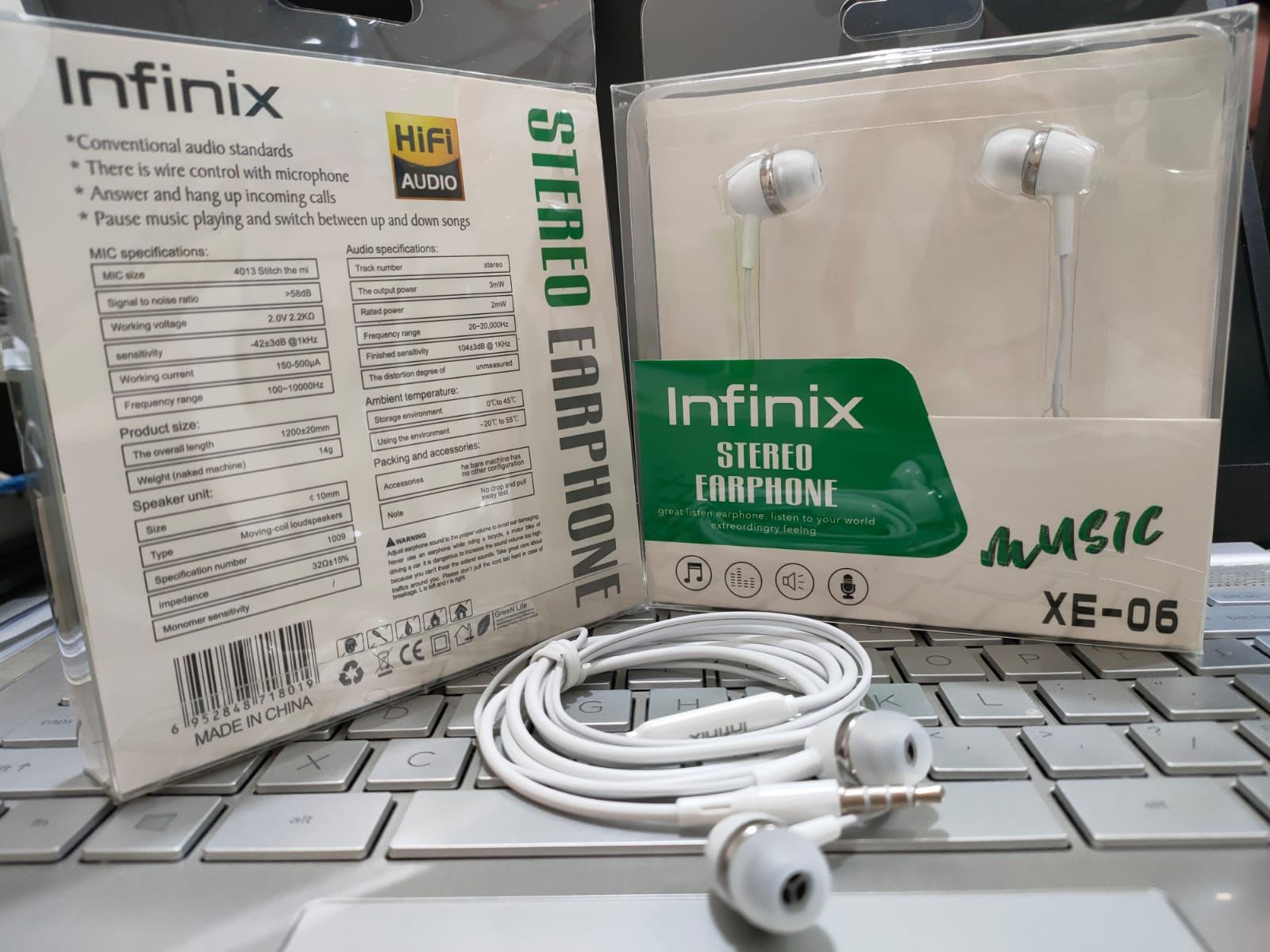 HANDSFREE INFINIX ORIGINAL 100%