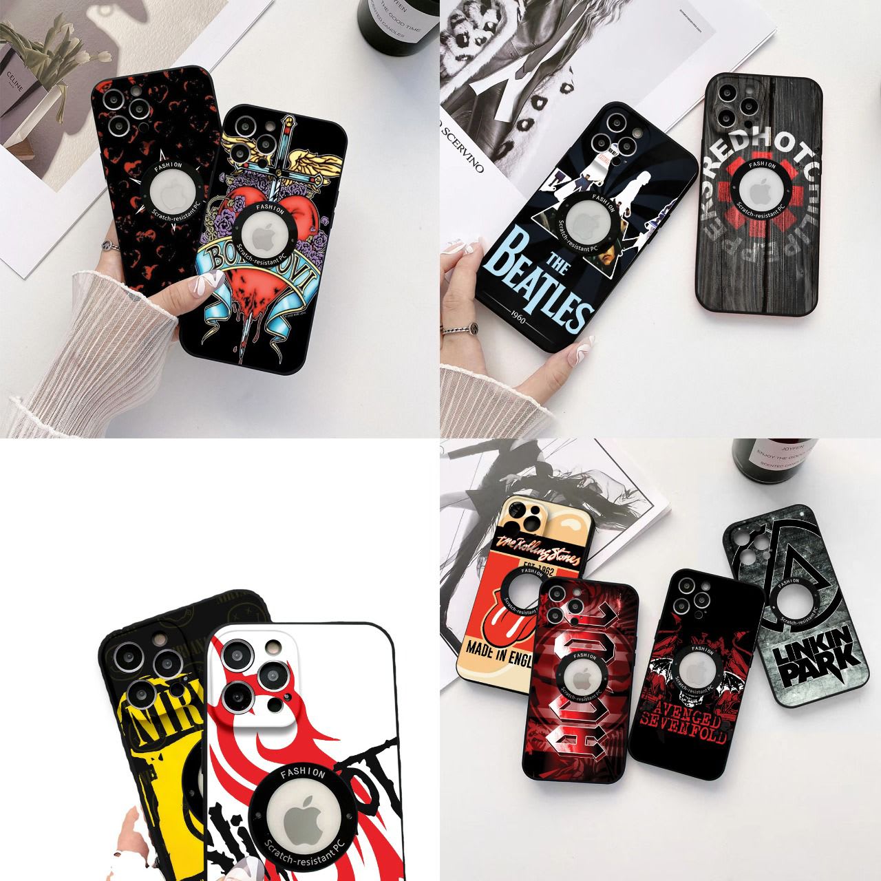 TPU BABY SKIN LOGO PROTECT CAMERA ROCK BAND