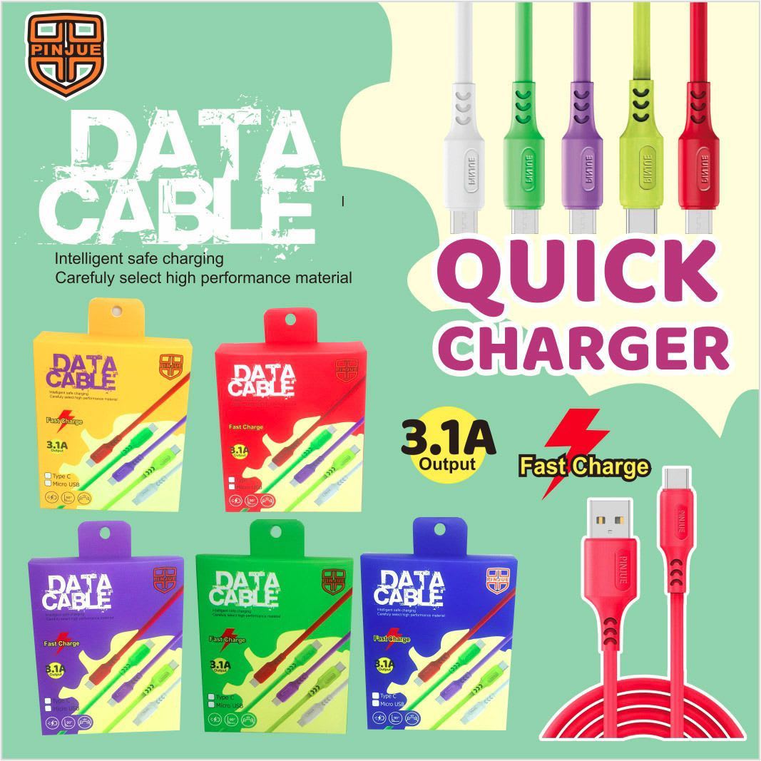 KABEL DATA MACARON BULAT-FAST CHARGING