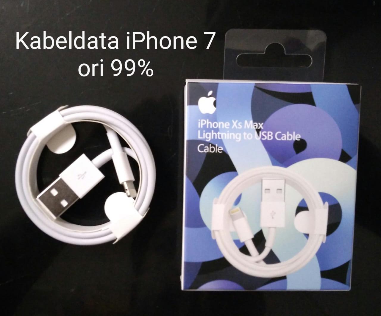 KABEL DATA IPHONE I PHONE 7 ORI 99%