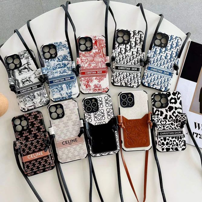 CASE Iphone CELINE & DIOR + Tali keren Design Mewah