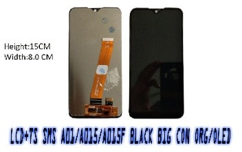 LCD SAMSUNG A015 OLED BLACK+T/S (GALAXY A01/A015/A015F)