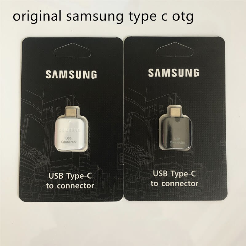 OTG Samsung S8/Type-C (Black, White) ORI 100% Pack