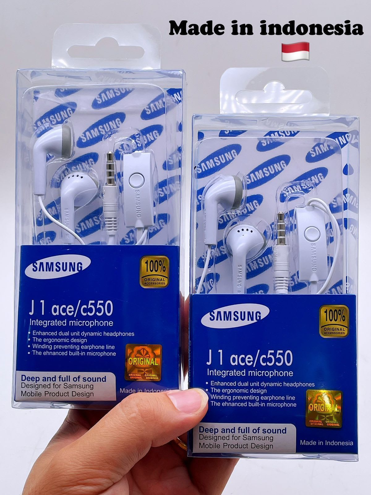 HEADSET ORIGINAL 100% SAMSUNG J1 ACE INDONESIA + PACKING MIKA