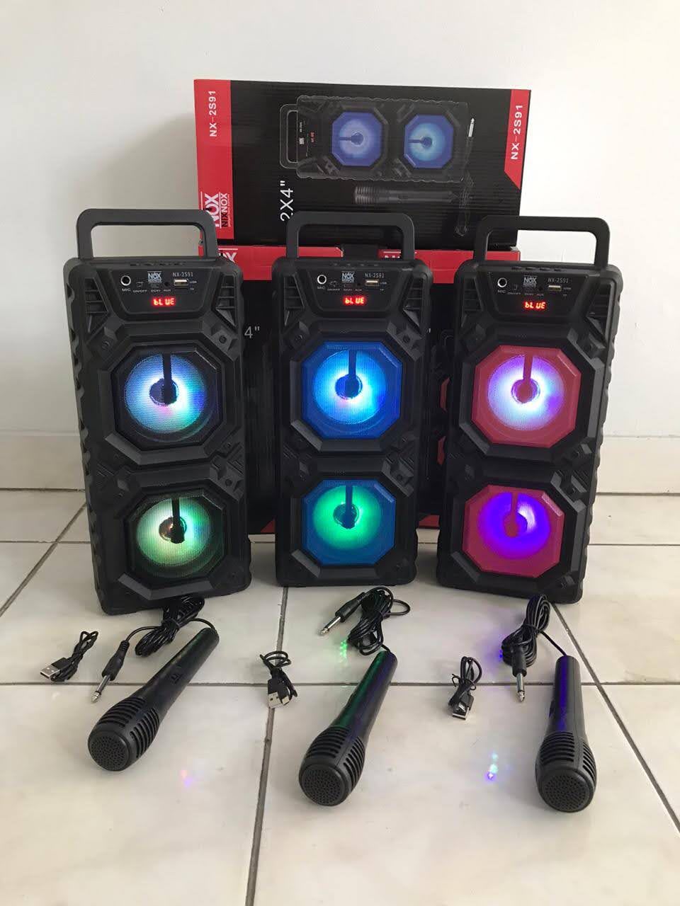 Speaker bluetooth karaoke nixnox nx-2s91 gratis mic