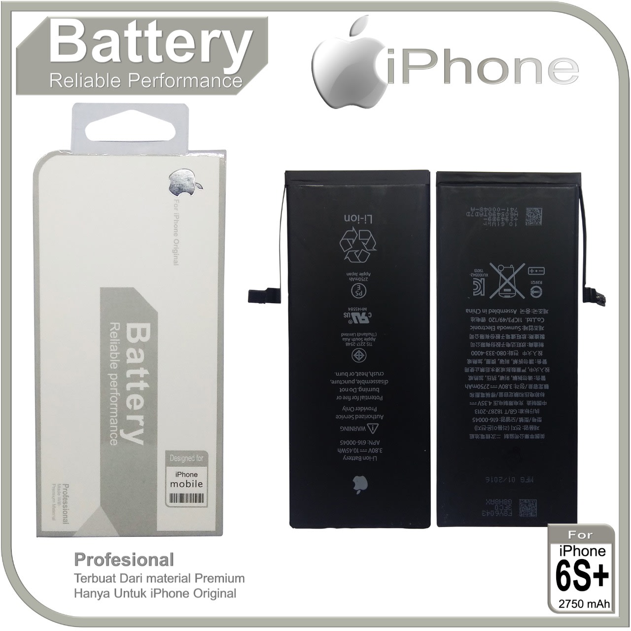 BATTERY IPHONE ORI 99%