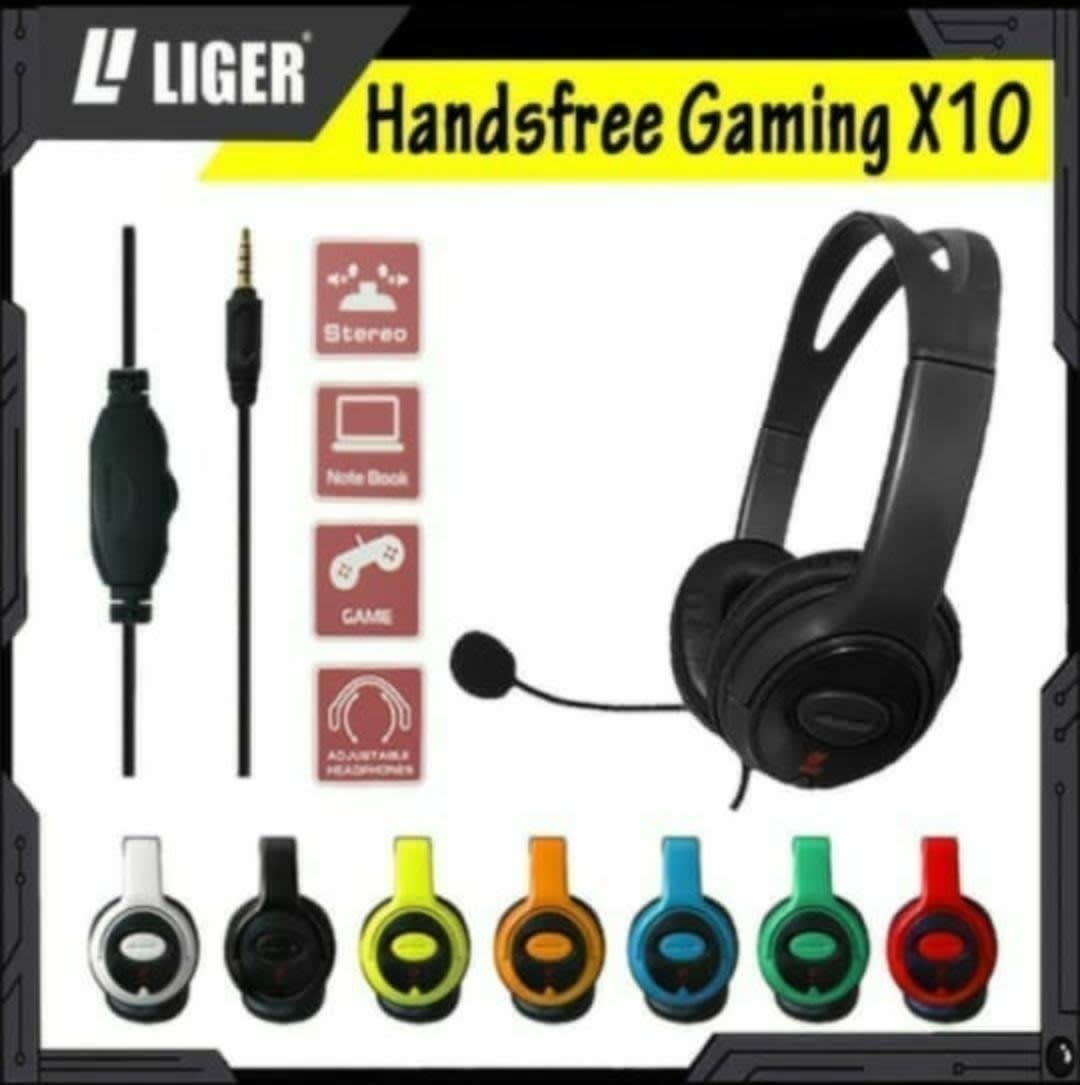HEADSET BANDO LIGER GAMING X10 + MICROPHONE