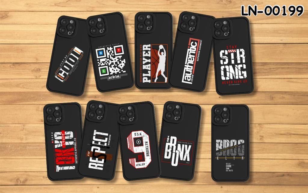 (LN-00199) CASE 3D BIG EYE BLACK TYPOGRAPHY PC