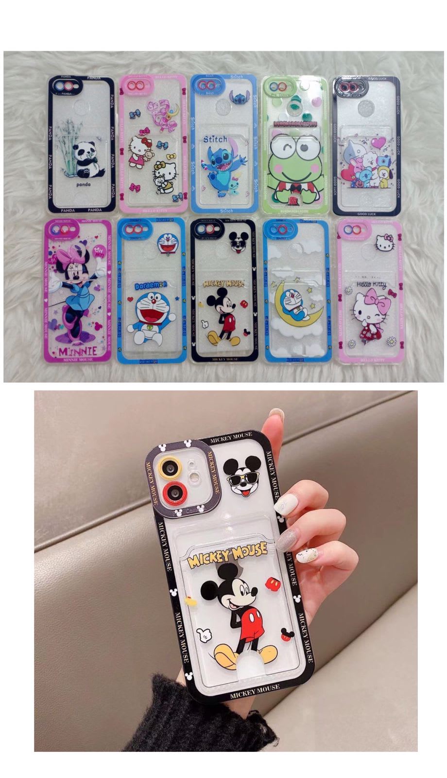 CASE TRANSPARAN PROTECK KAMERA DISNEY SLOT CARD PACKING PLASTIK