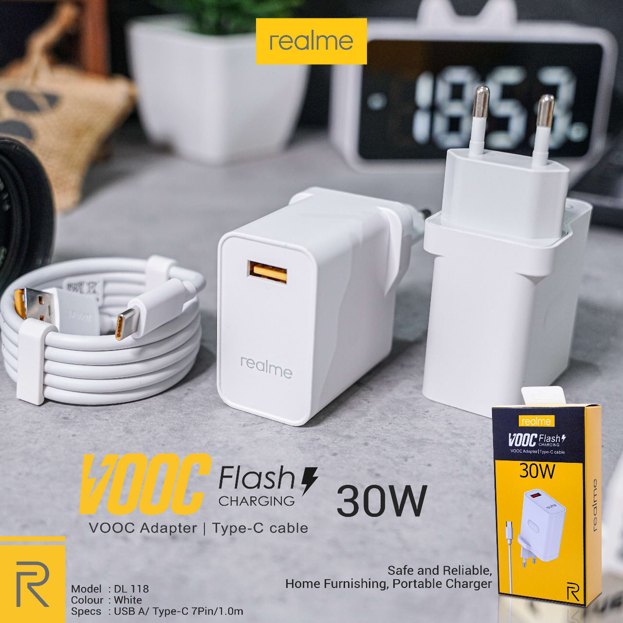 CHARGER REALME 30W VOOC ORI 99.9%