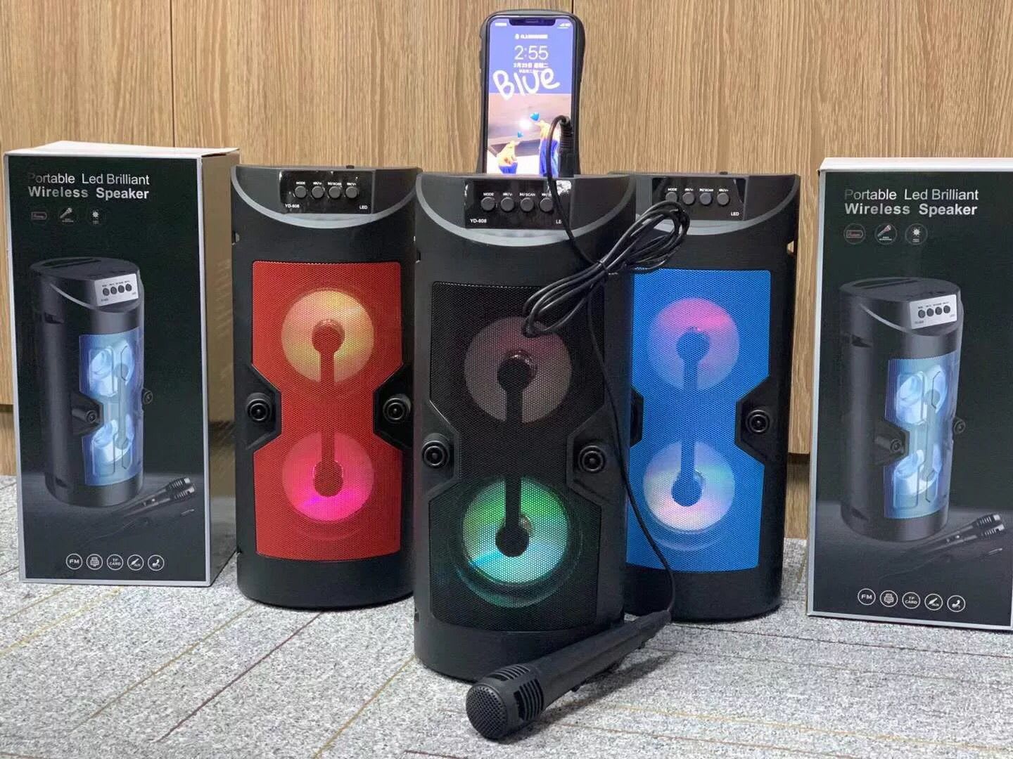 SPEAKER BLUETOOTH KARAOKE YD-808 + GRATIS MIC