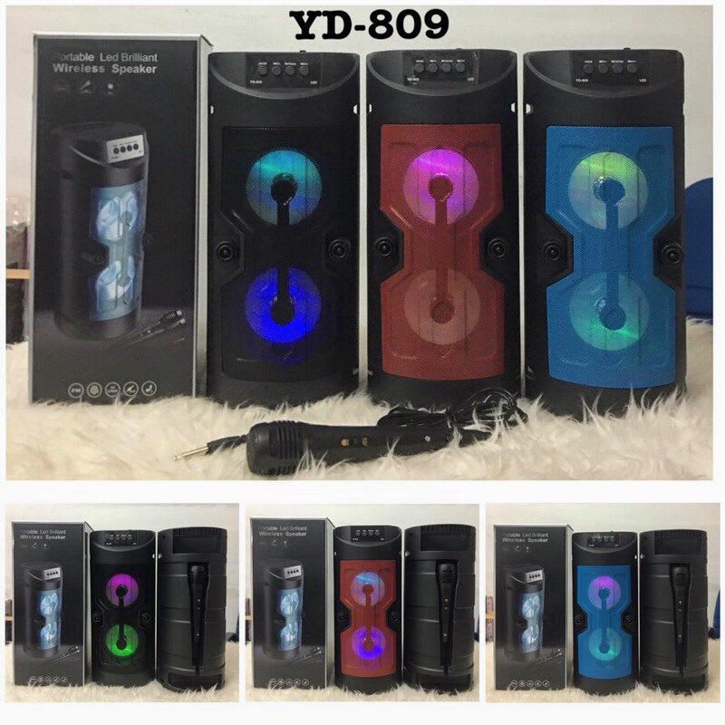 SPEAKER BLUETOOTH KARAOKE YD-809 + GRATIS MIC