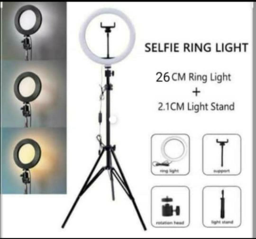 Tripod 2.1M + Ring Light 26cm