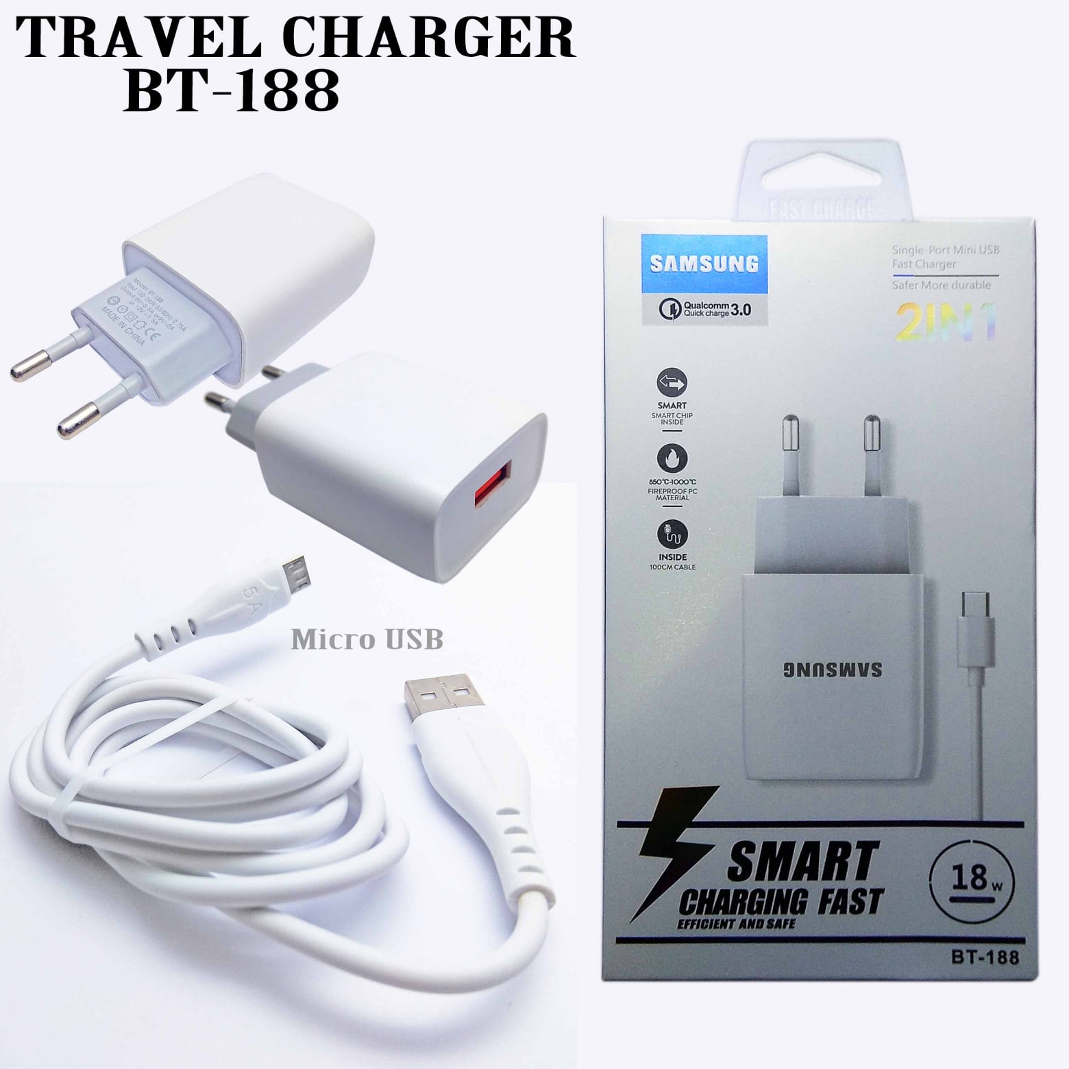 Charger Brand BT-188 Fast Charging