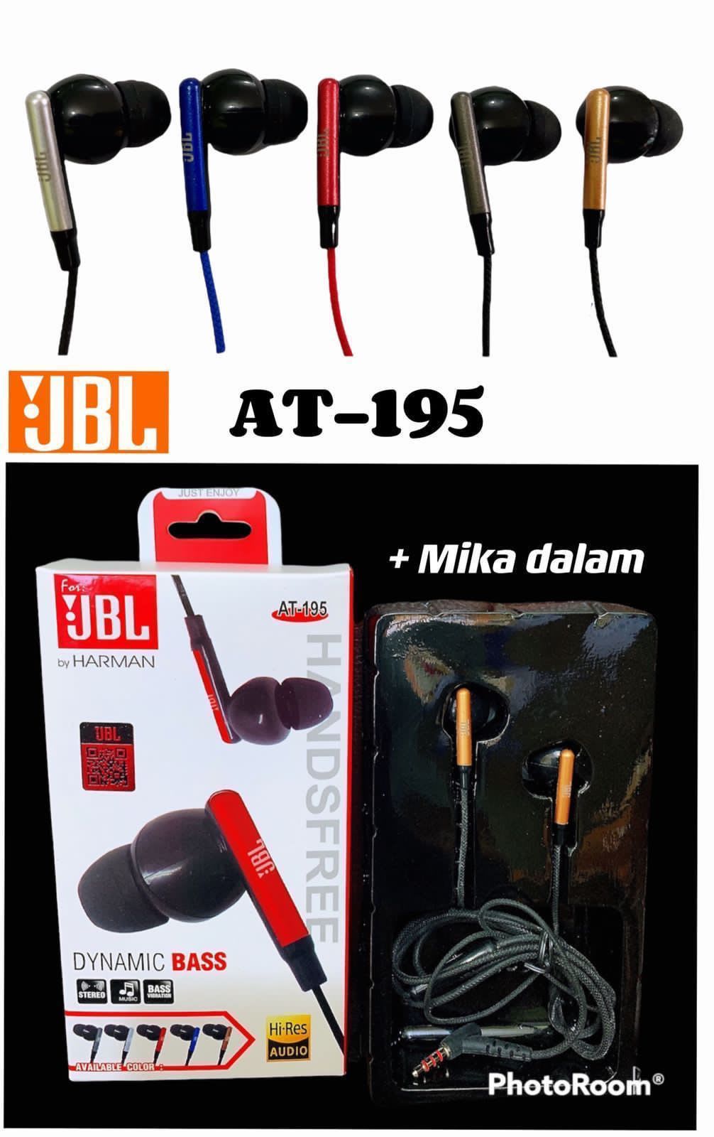 HEADSET JBL AT-195 + MIC SUDAH SIAP PEKING IMPORT