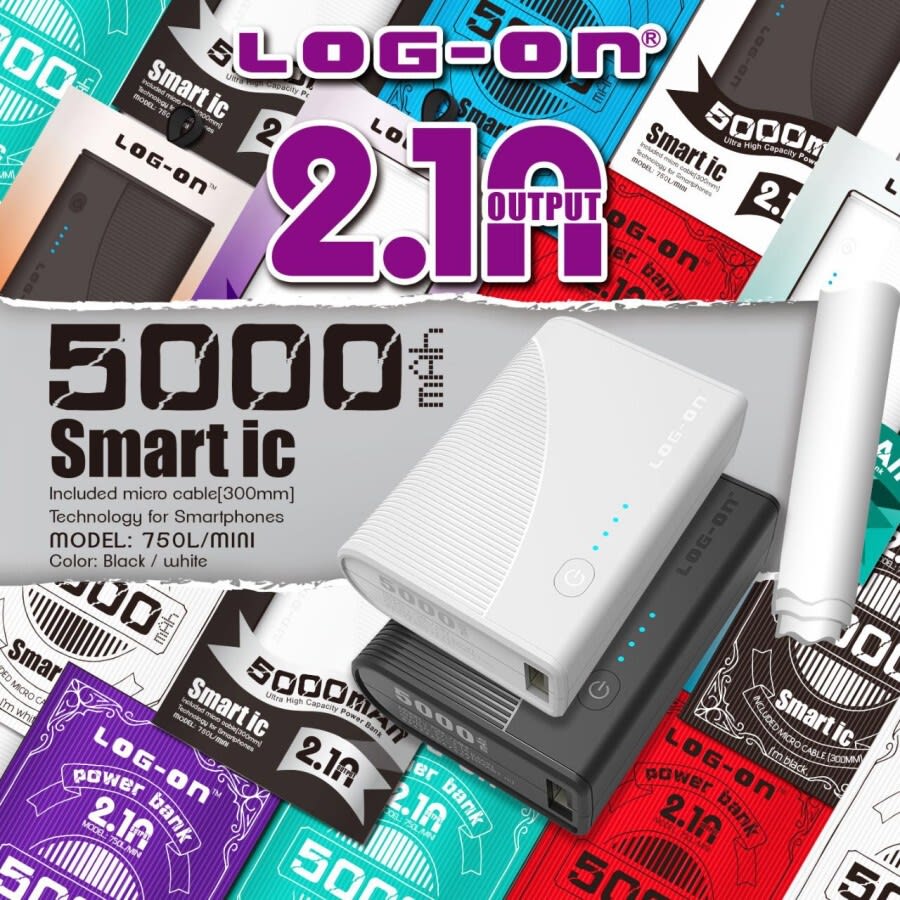 POWERBANK LOGON 5000 MAH MINI 750L