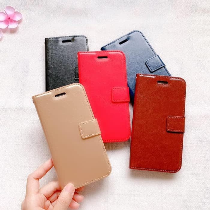 FLIP COVER LEATHER CASE DOMPET MAGNETIC TOP QUALITY