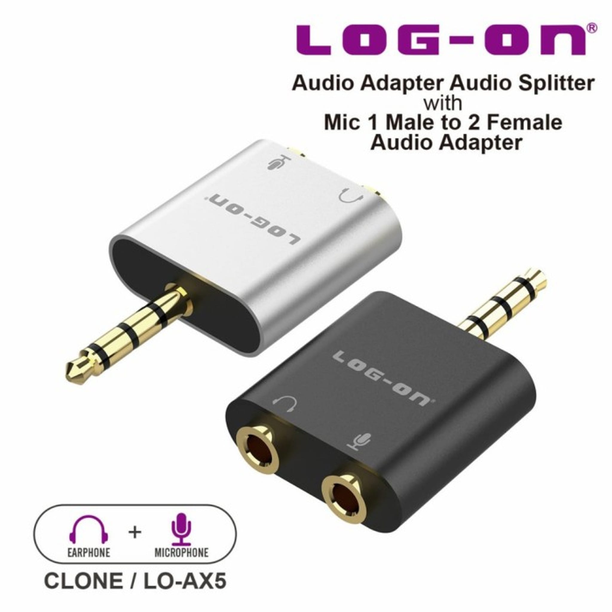 AUDIO SPLITTER LOGON 1 MALE 2 FEMALE LO-AX5