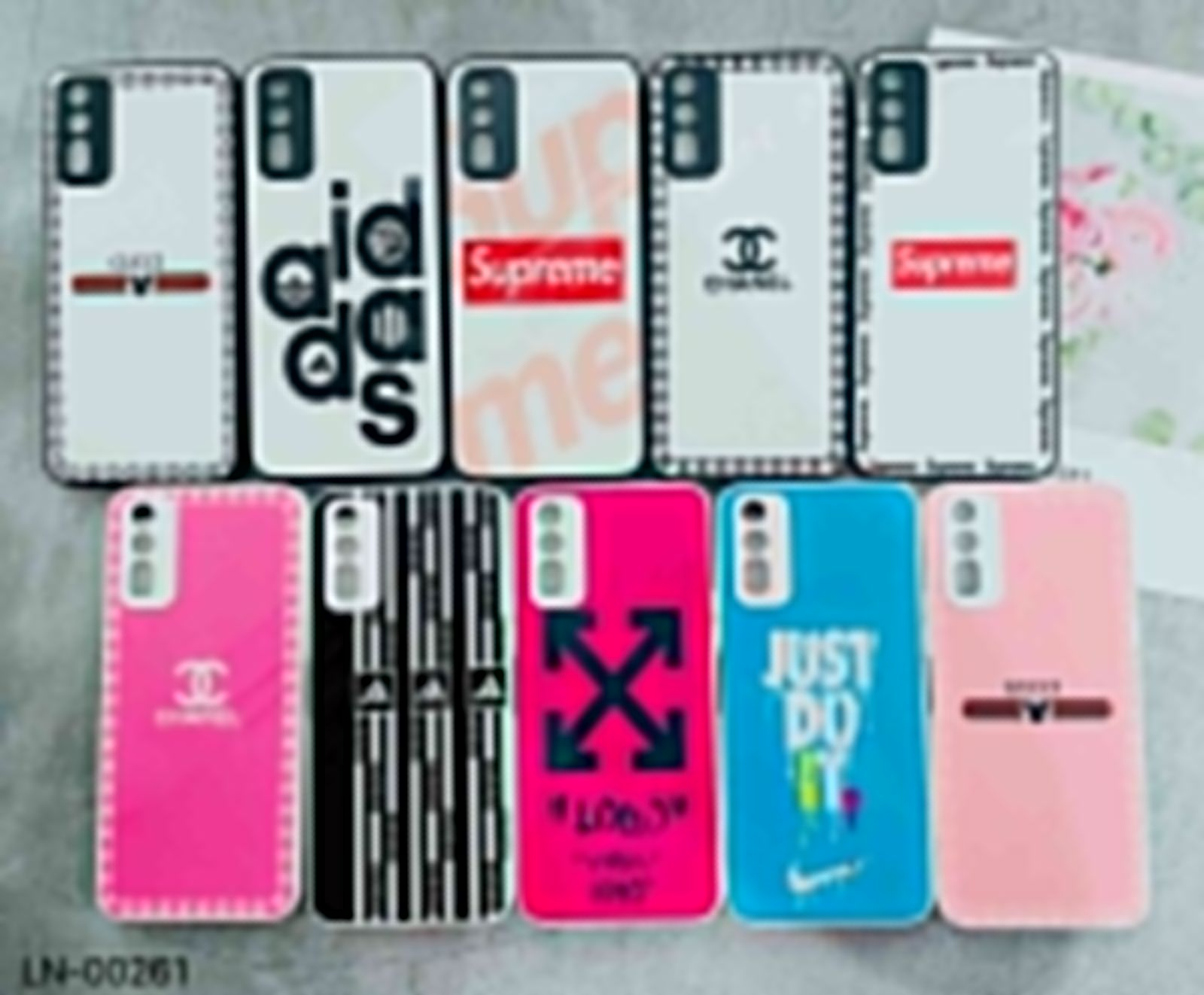 CASE GLASS MIX MOTIF BRAND PC