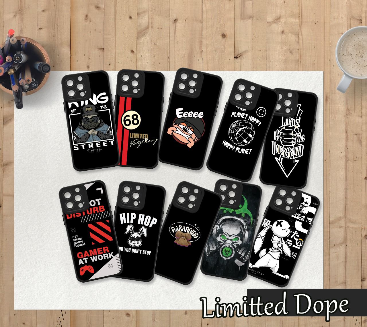 Premium Black Case Protect Camera Limited Dope