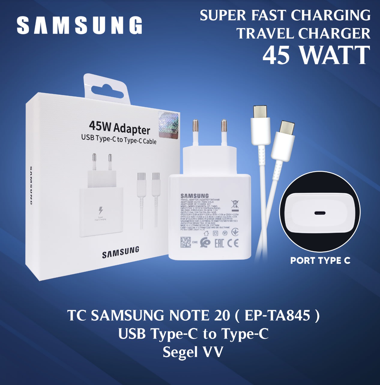 CHARGER SAMSUNG EP-TA845