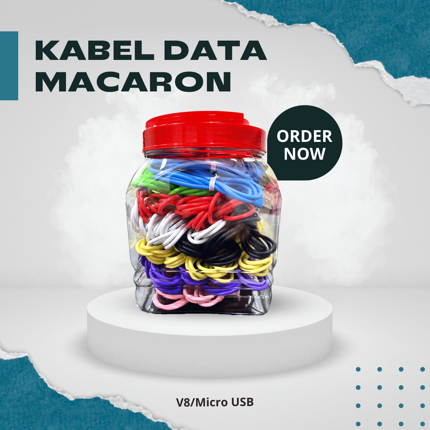 Kabel Data Macaron Polos V8/Micro Usb