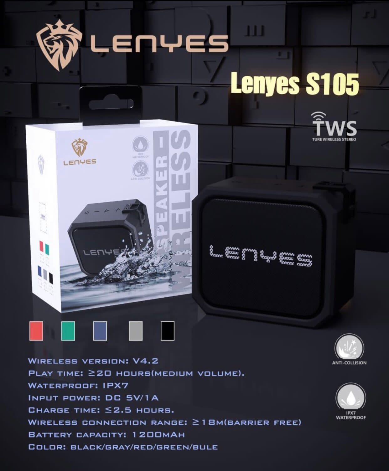 SPEAKER LENYES ORIGINAL TWS TYPE S1