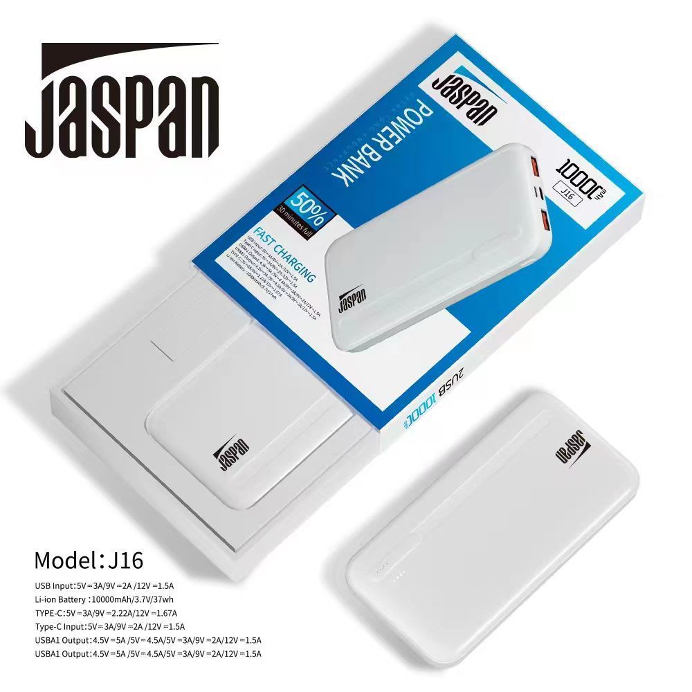 POWER BANK JASPAN J16 10.000 MAH FAST CHARGING