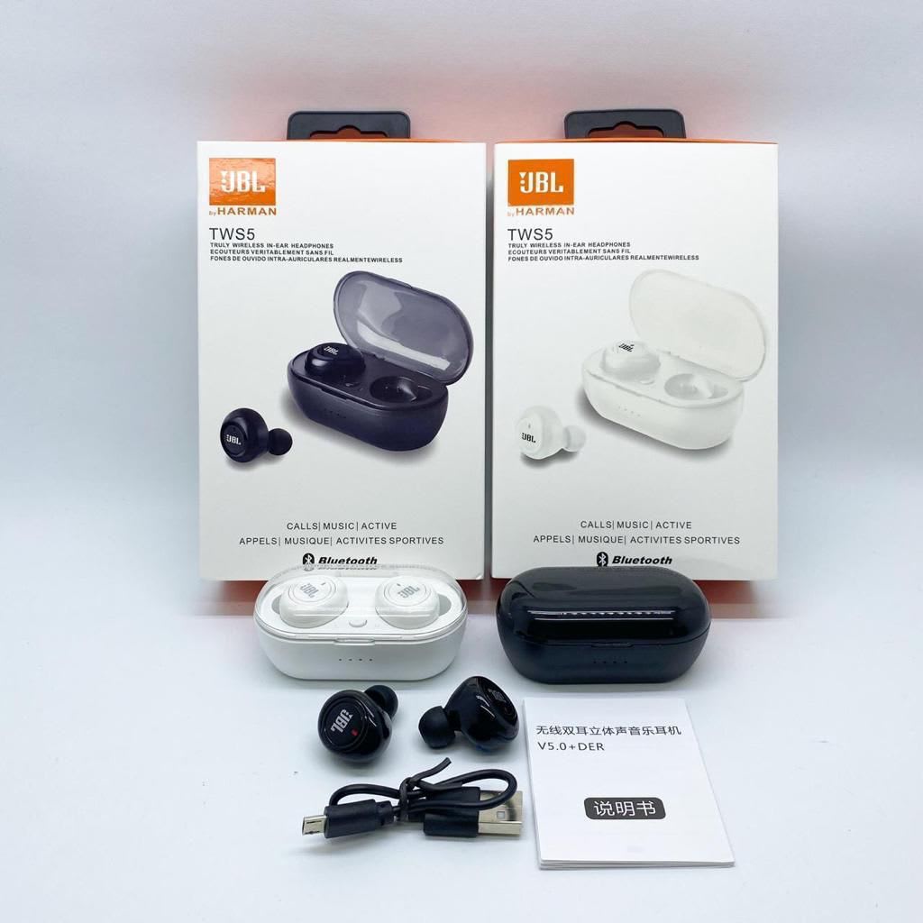 HEADSET BLUETOOTH JBL TWS 5 MODEL PENCET