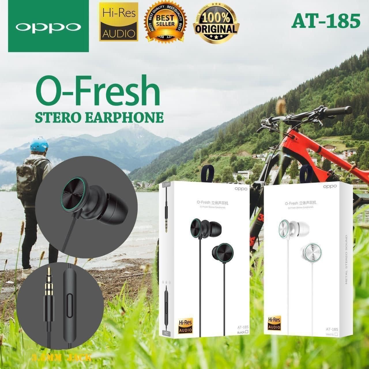 HEADSET OPPO O-FRESH AT-185 ORIGINAL 100%